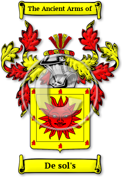 De sol's Family Crest Download (JPG) Legacy Series - 600 DPI